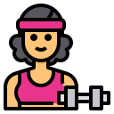 external trainer-female-occupation-avatar-itim2101-lineal-color-itim2101 icon