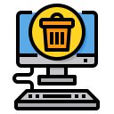 external trash-computer-itim2101-lineal-color-itim2101 icon