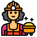 external worker-female-occupation-avatar-itim2101-lineal-color-itim2101 icon