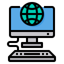 external world-wide-web-computer-itim2101-lineal-color-itim2101 icon