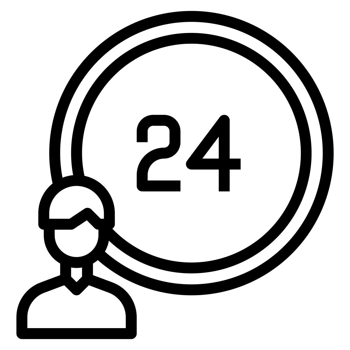 24 hours icon