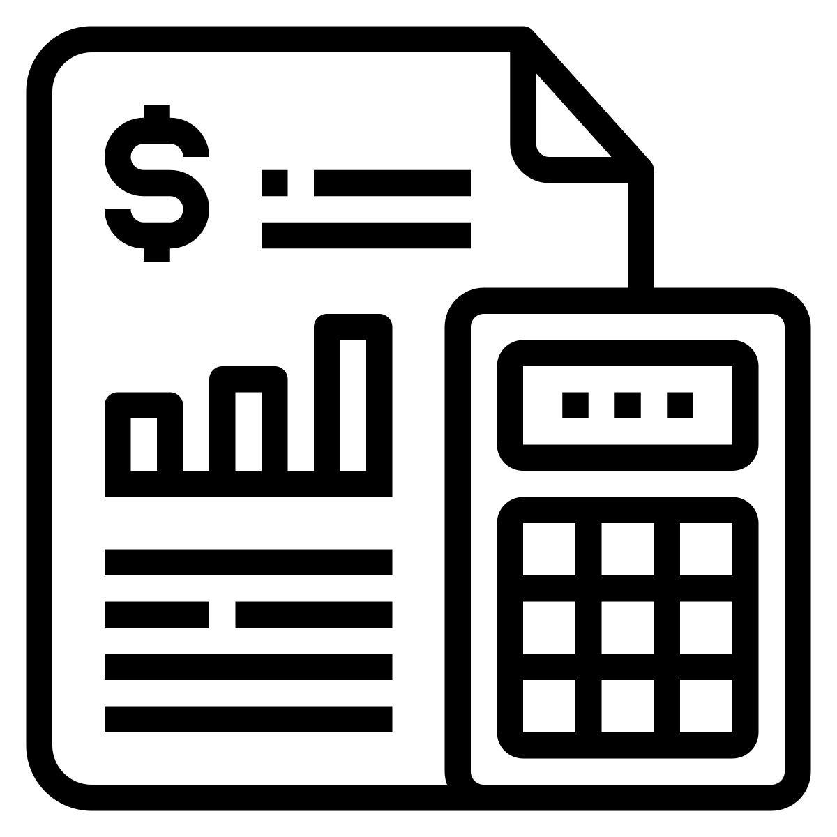 financial analytics icon