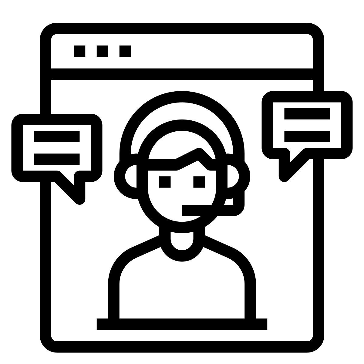 call center externo logística y entrega itim2101 lineal itim2101 icon