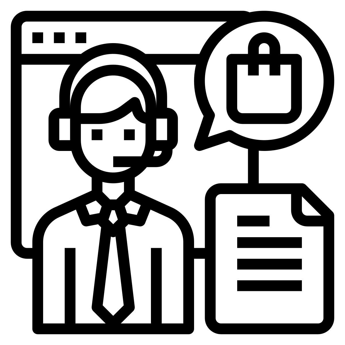 callcenter mitarbeiter icon