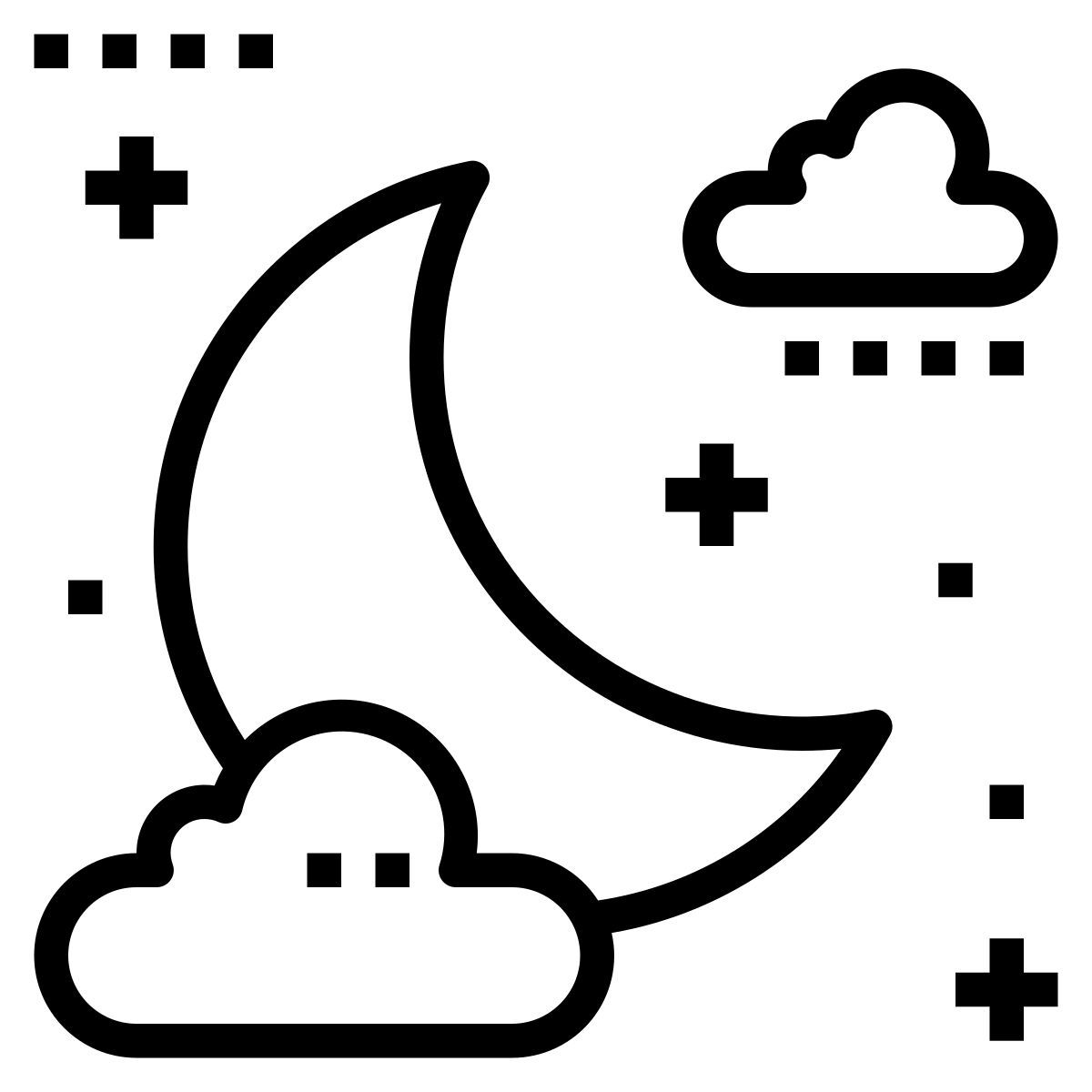nublado cerca icon