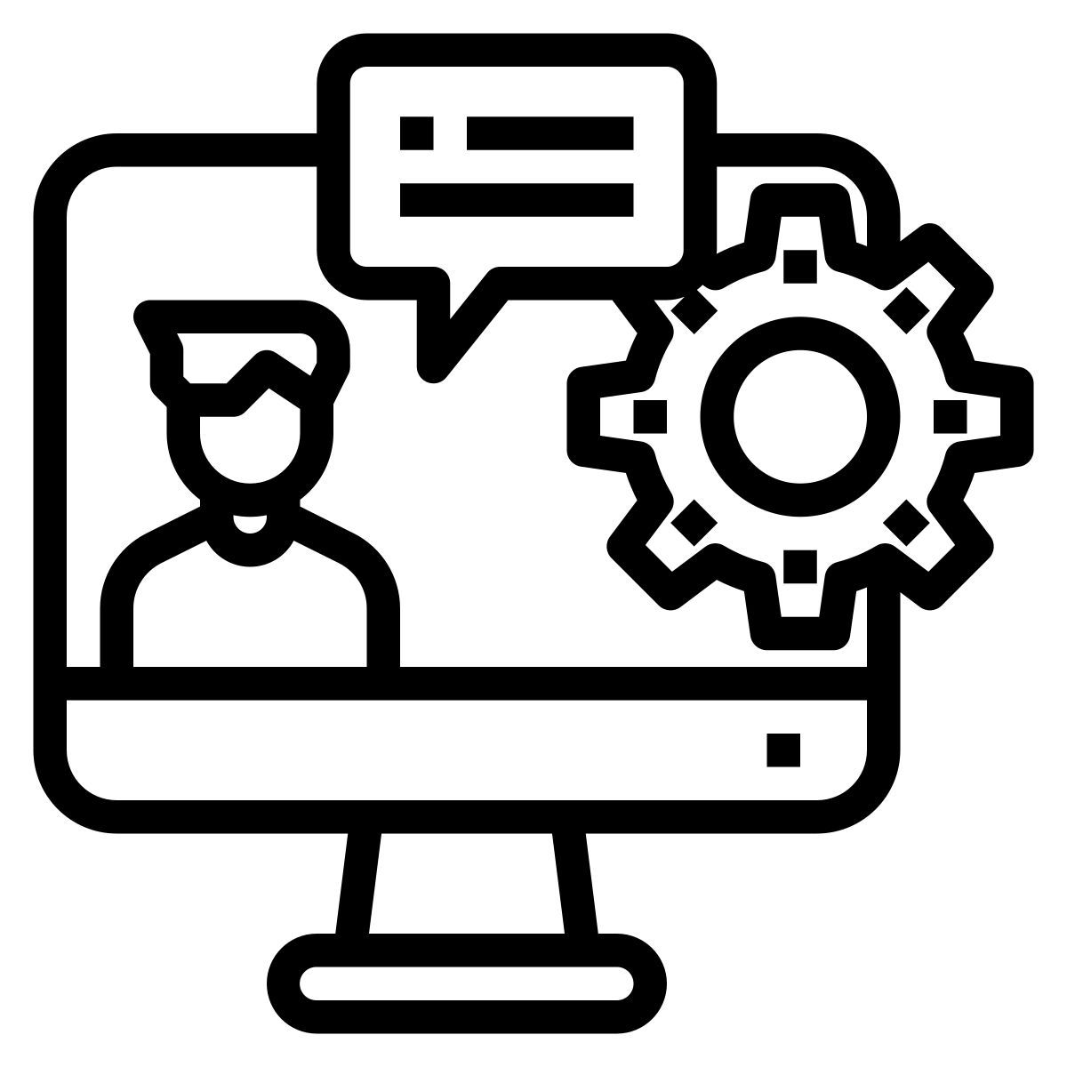 kundensupport mitarbeiter icon