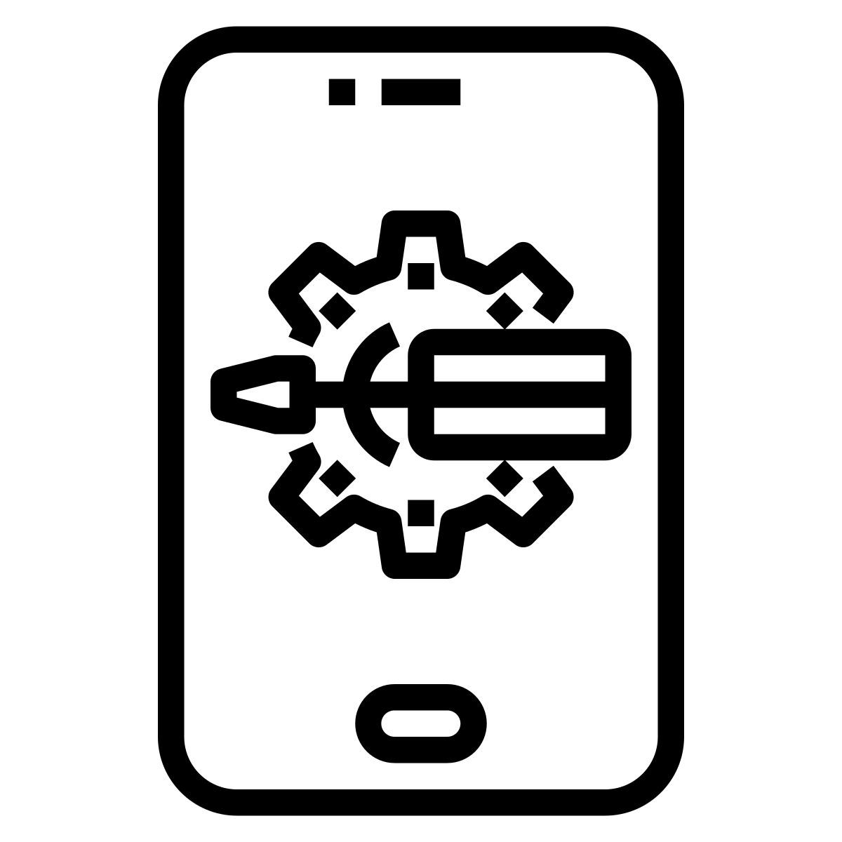 smartphone configuration icon