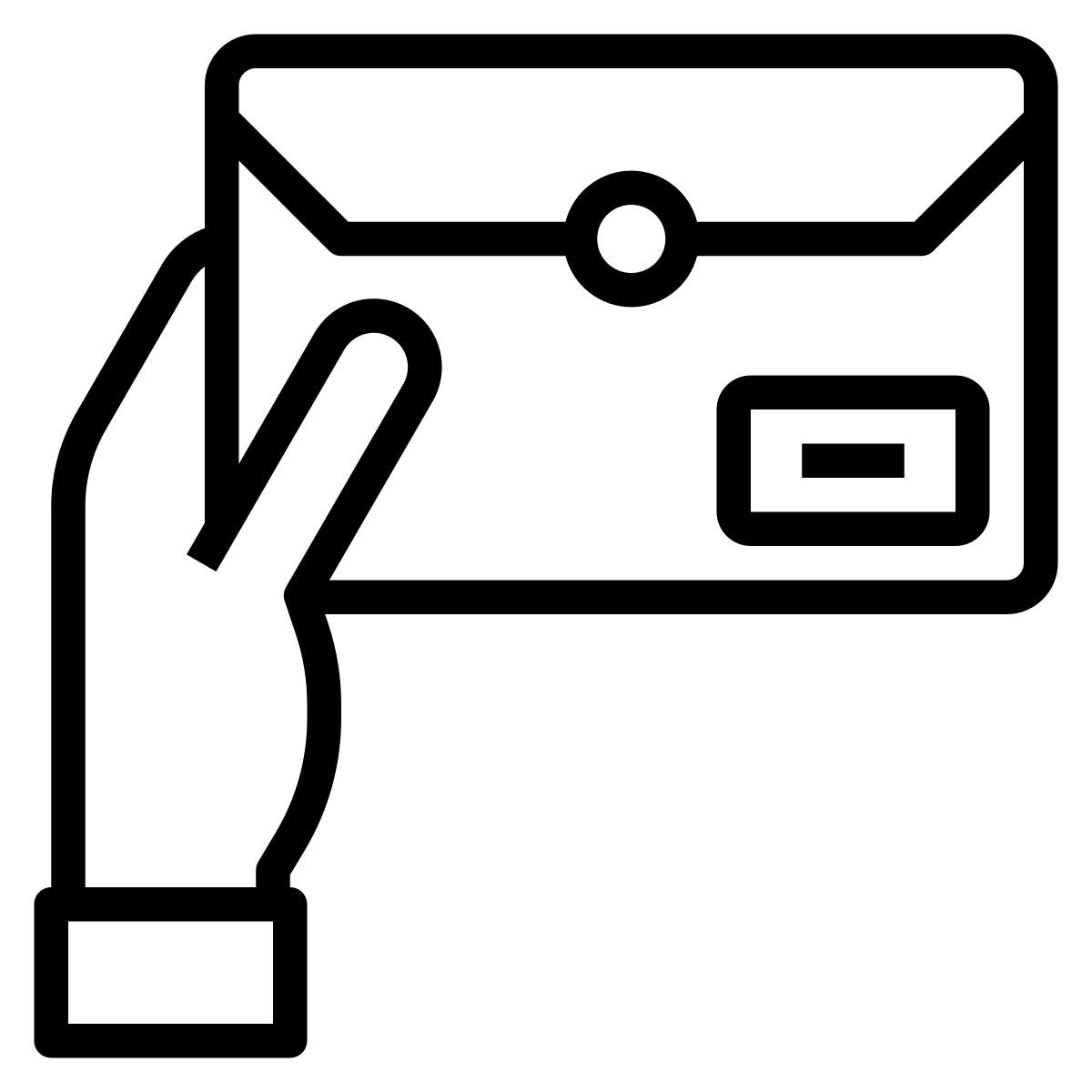 message rempli icon