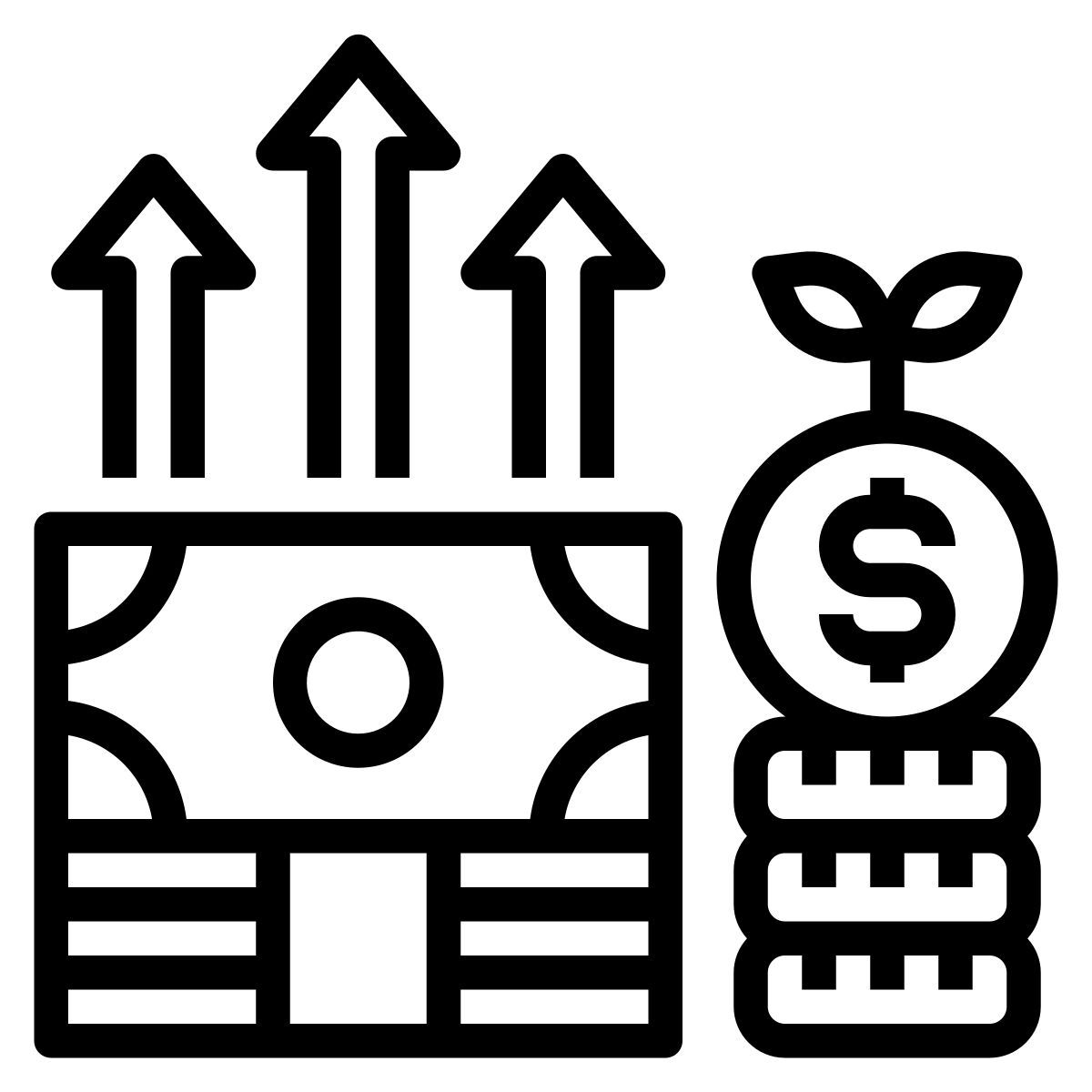 financial growth icon