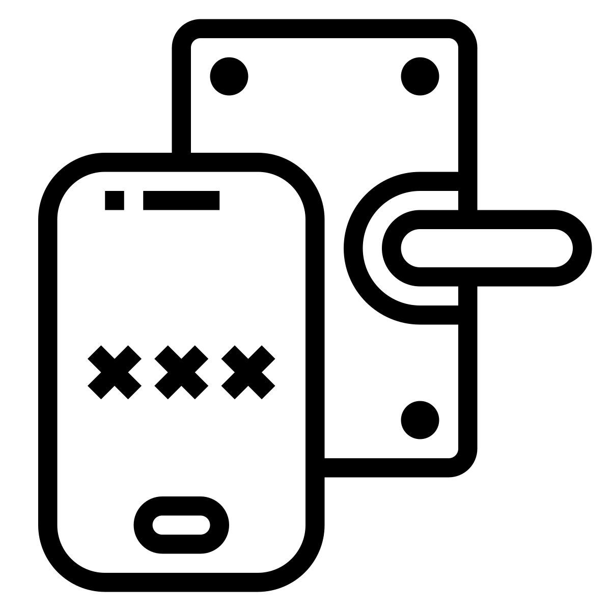 smart door lock icon