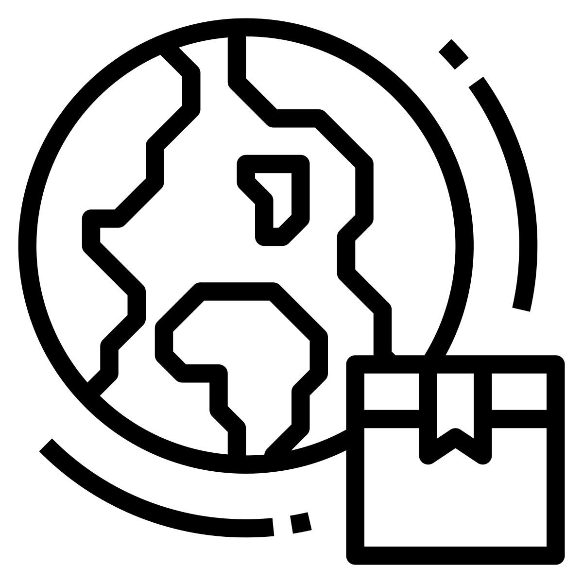 global delivery icon