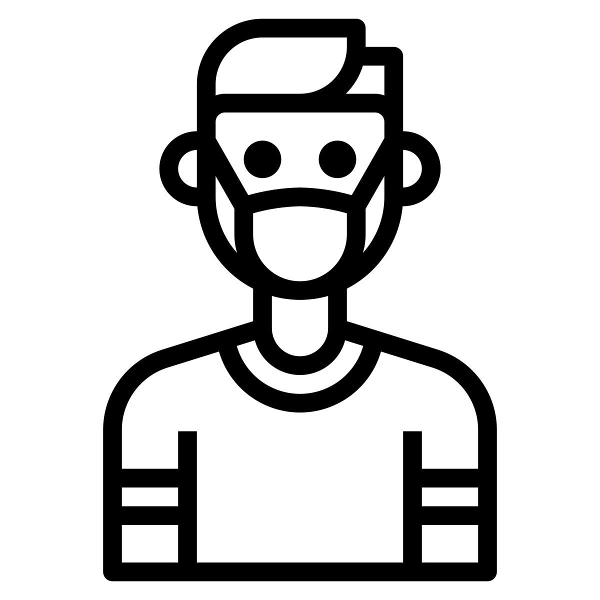 man in mask icon