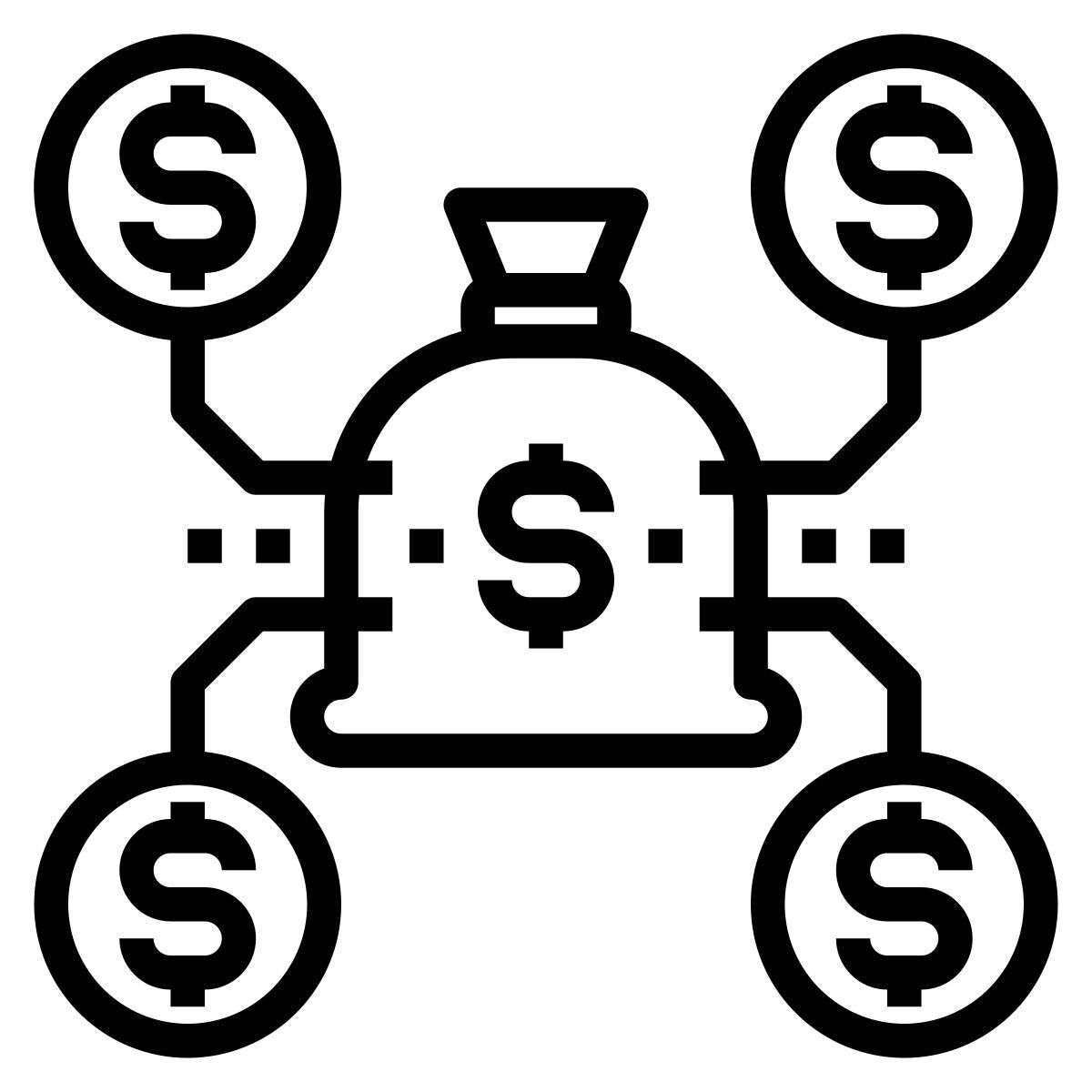 sacco dei soldi icon