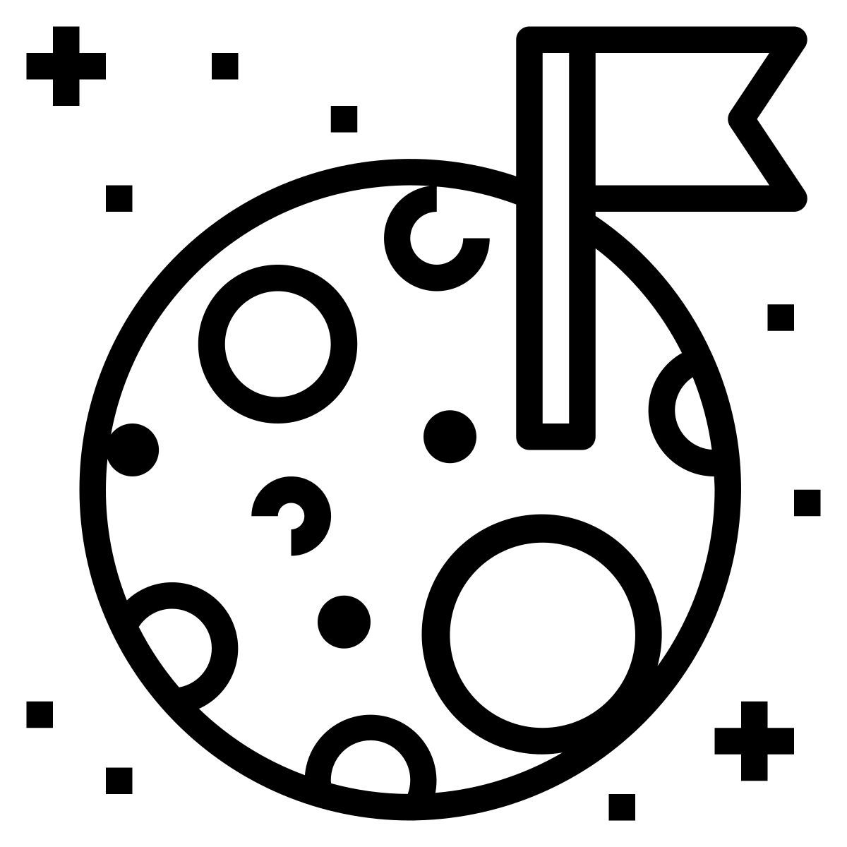 satélite lunar icon