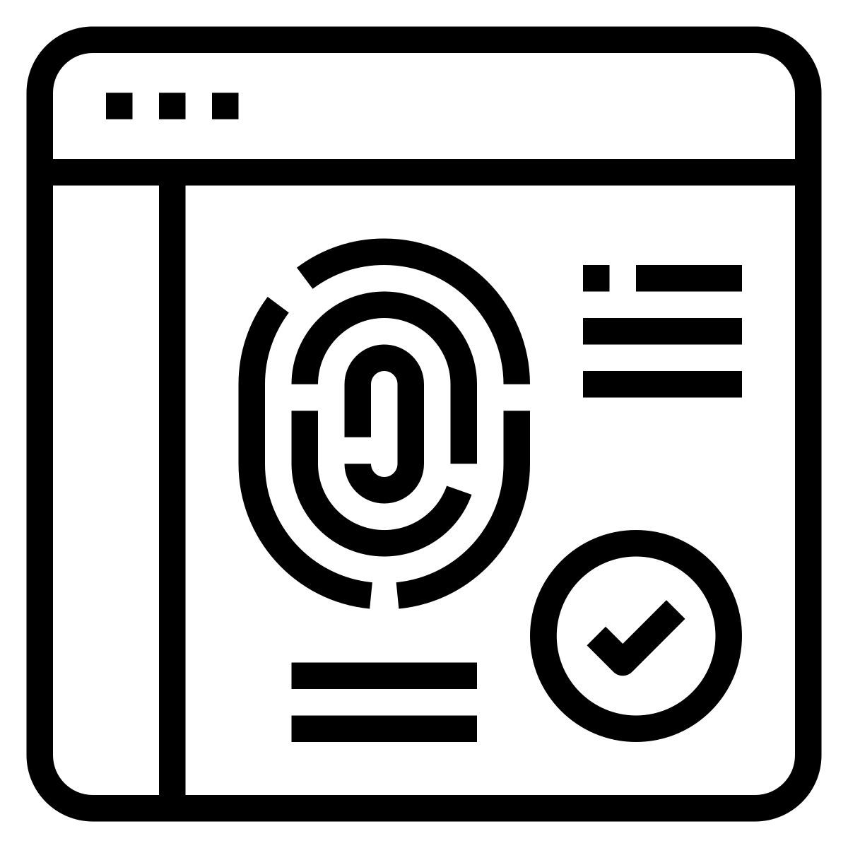 fingerprint icon