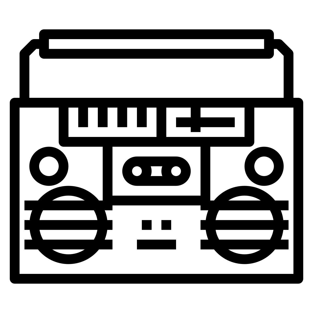 radio cassette icon