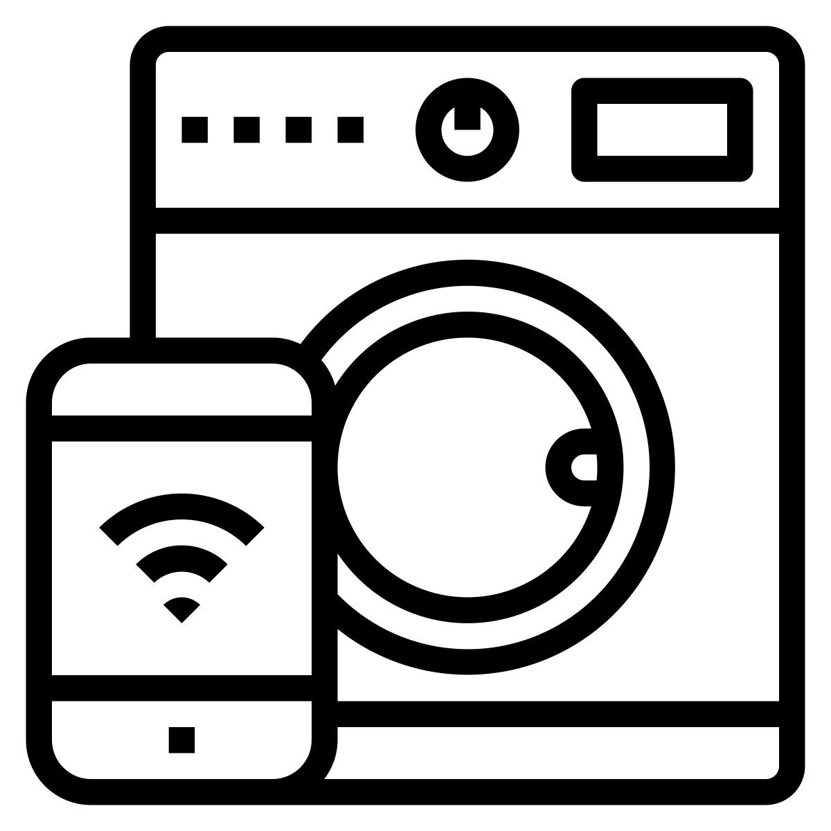 smart washing machine icon