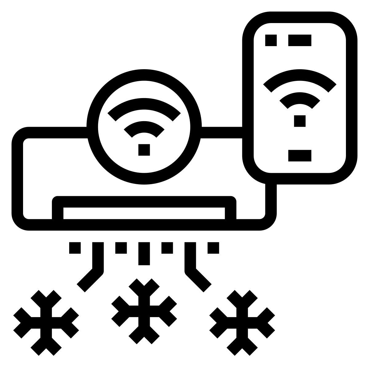 smart air conditioner icon