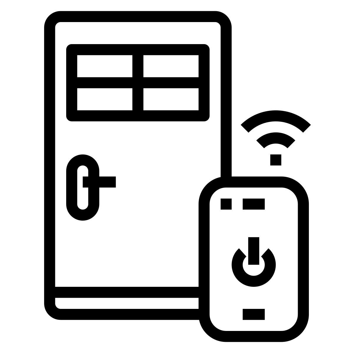 smart door lock icon