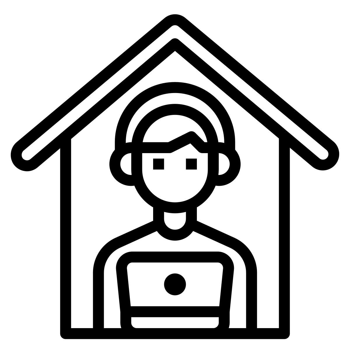 work from home icon