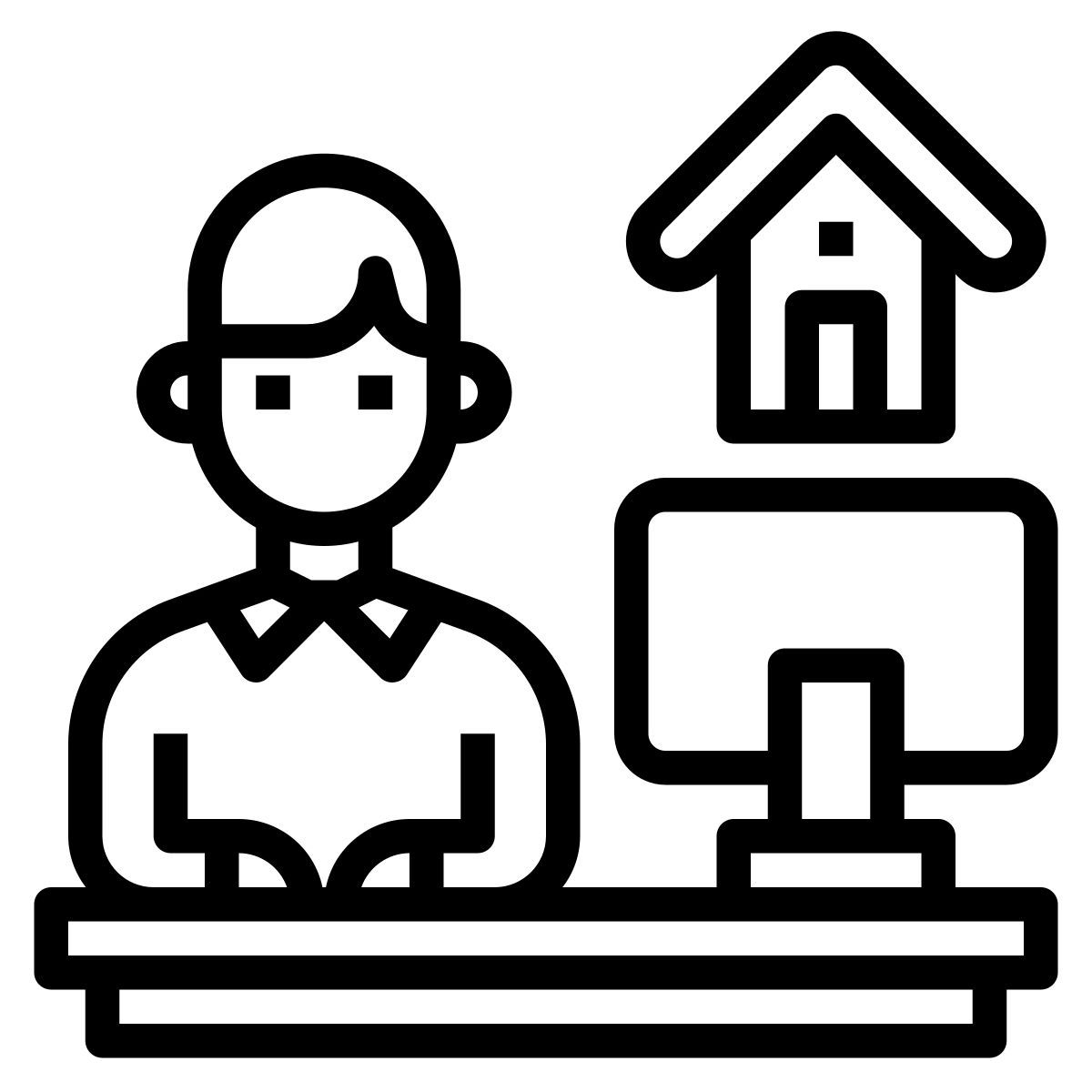 work from home icon