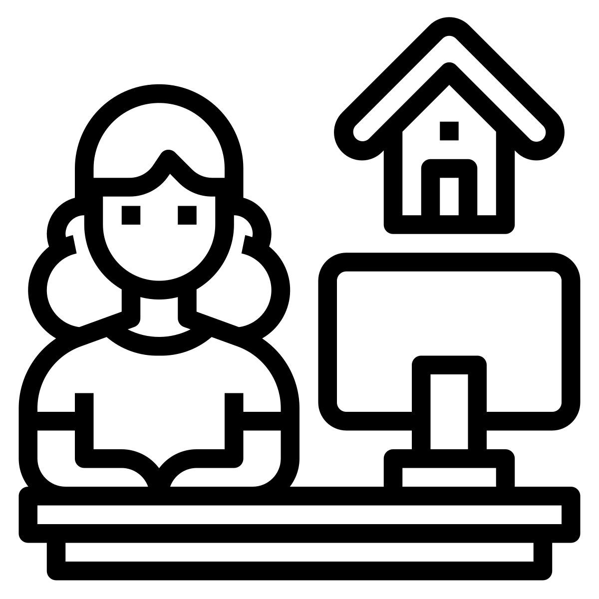 work from home icon