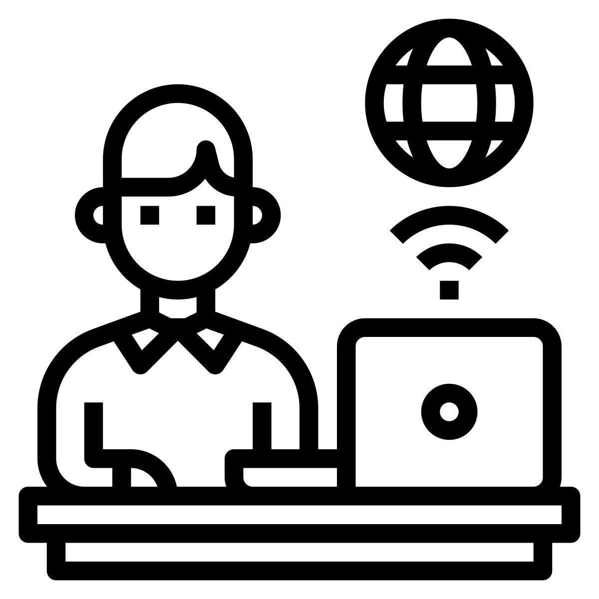 work from home icon