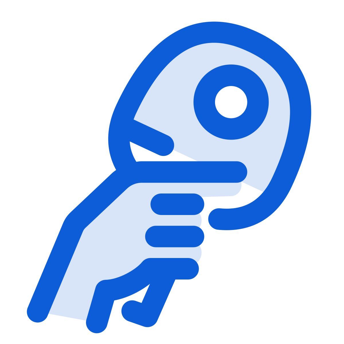 backhand stroke icon