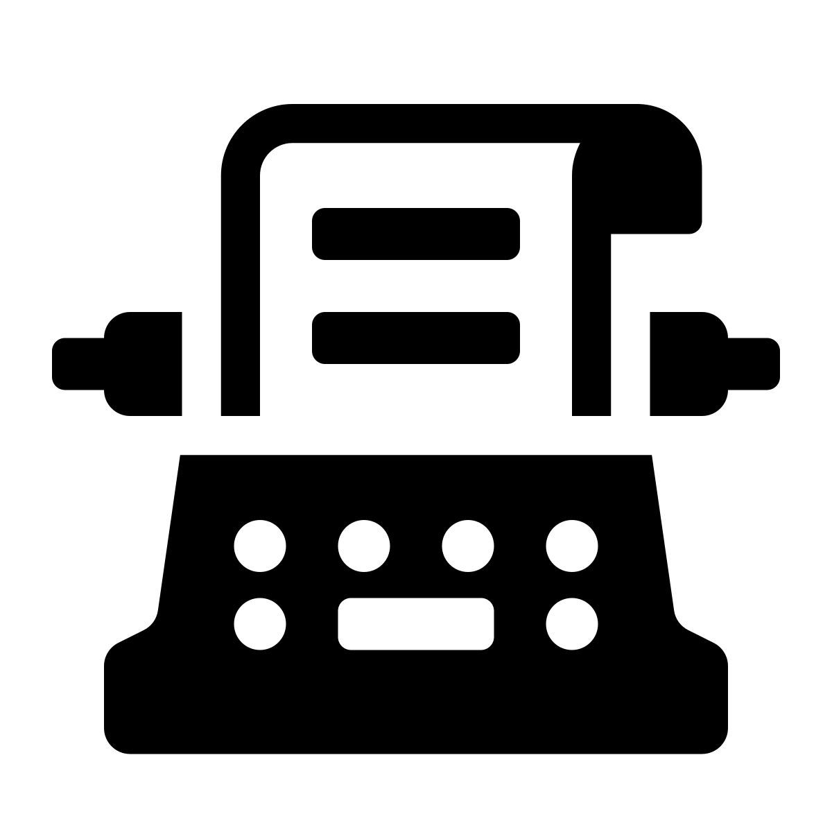 typewriter icon