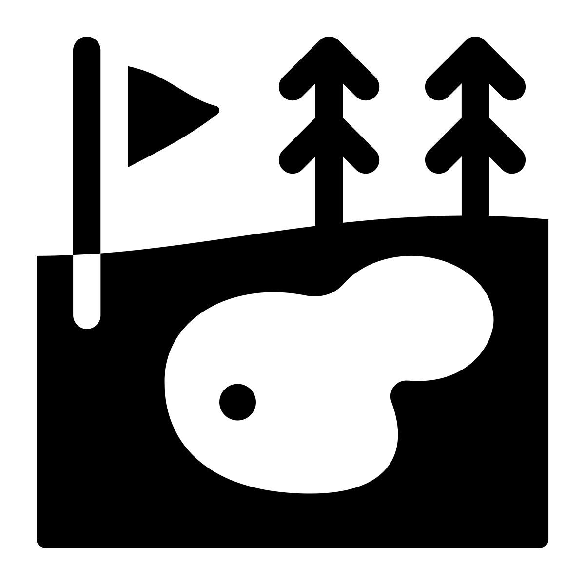 golf field icon
