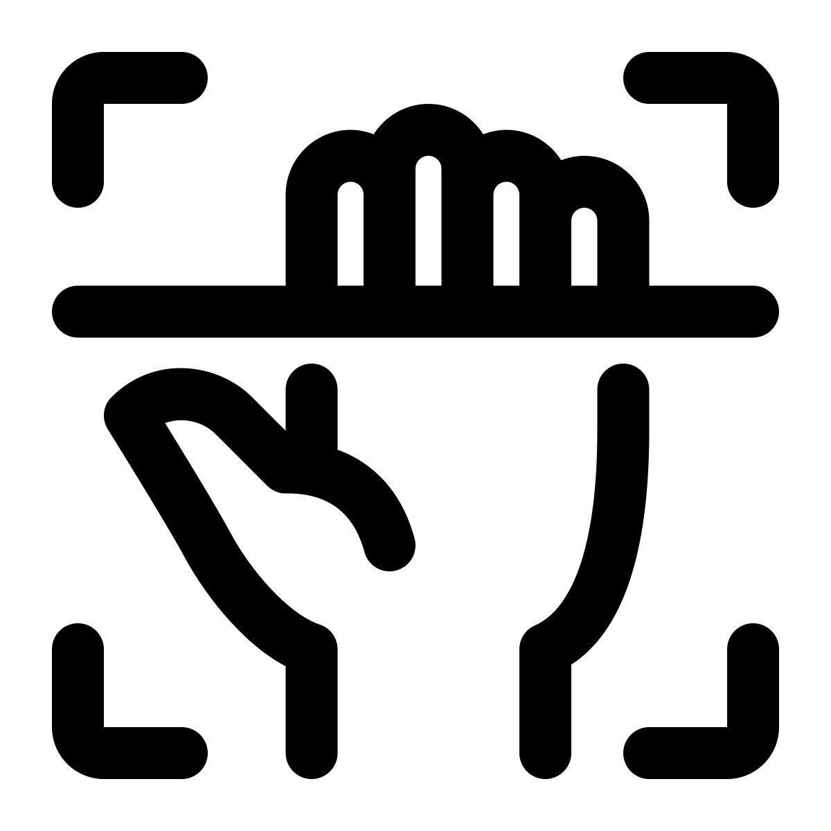 hand scanning icon