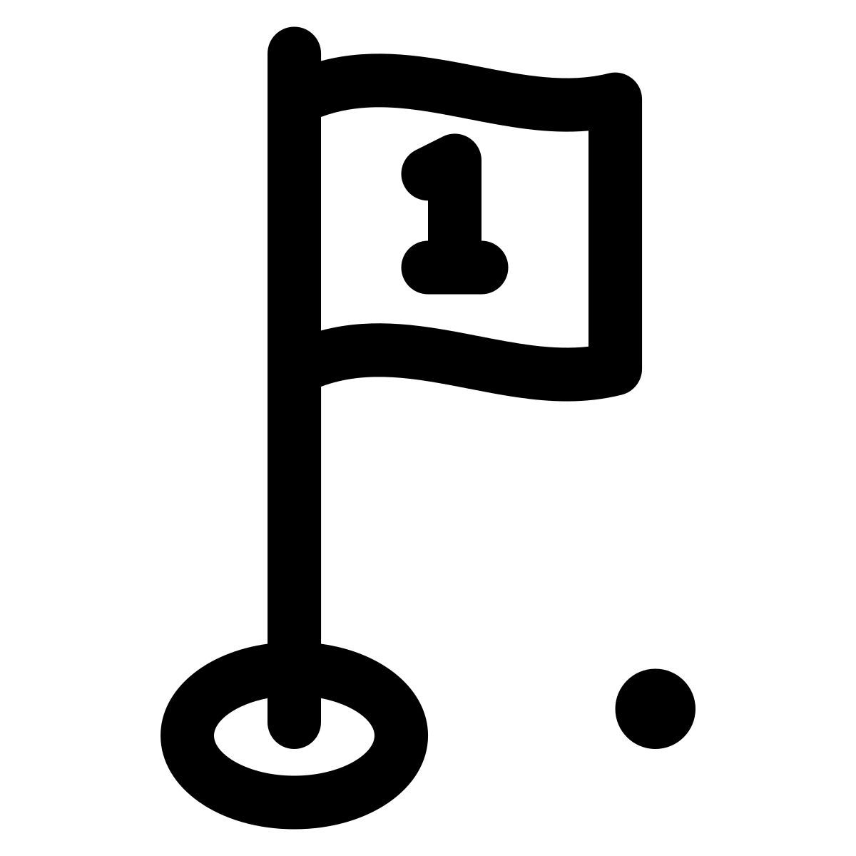 golf flagstick icon