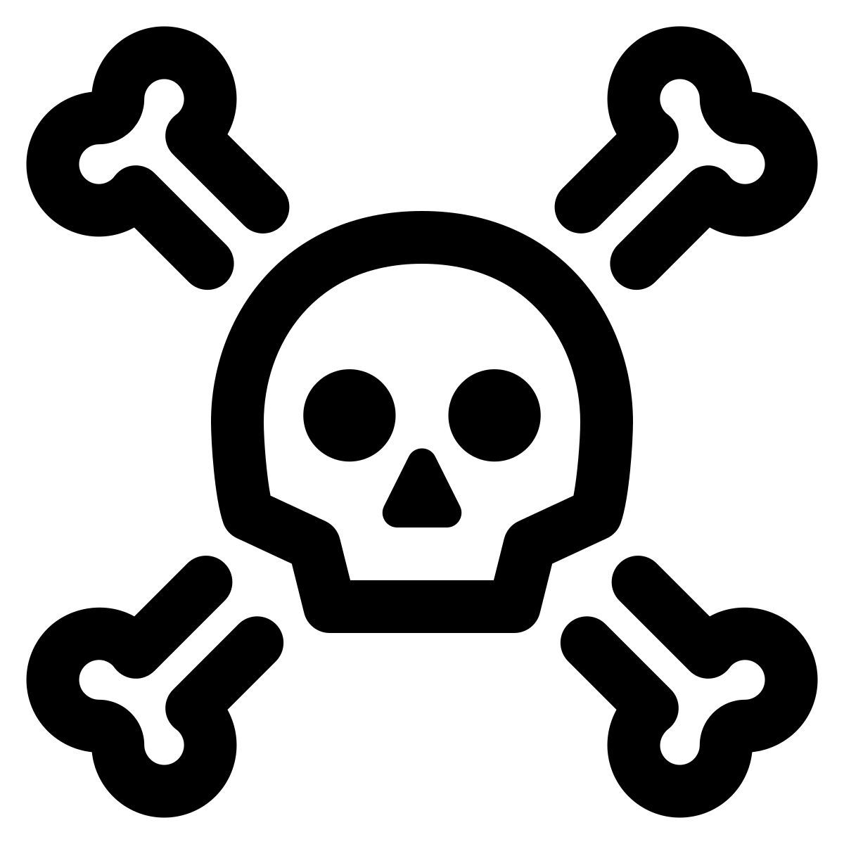 ossa del cranio icon