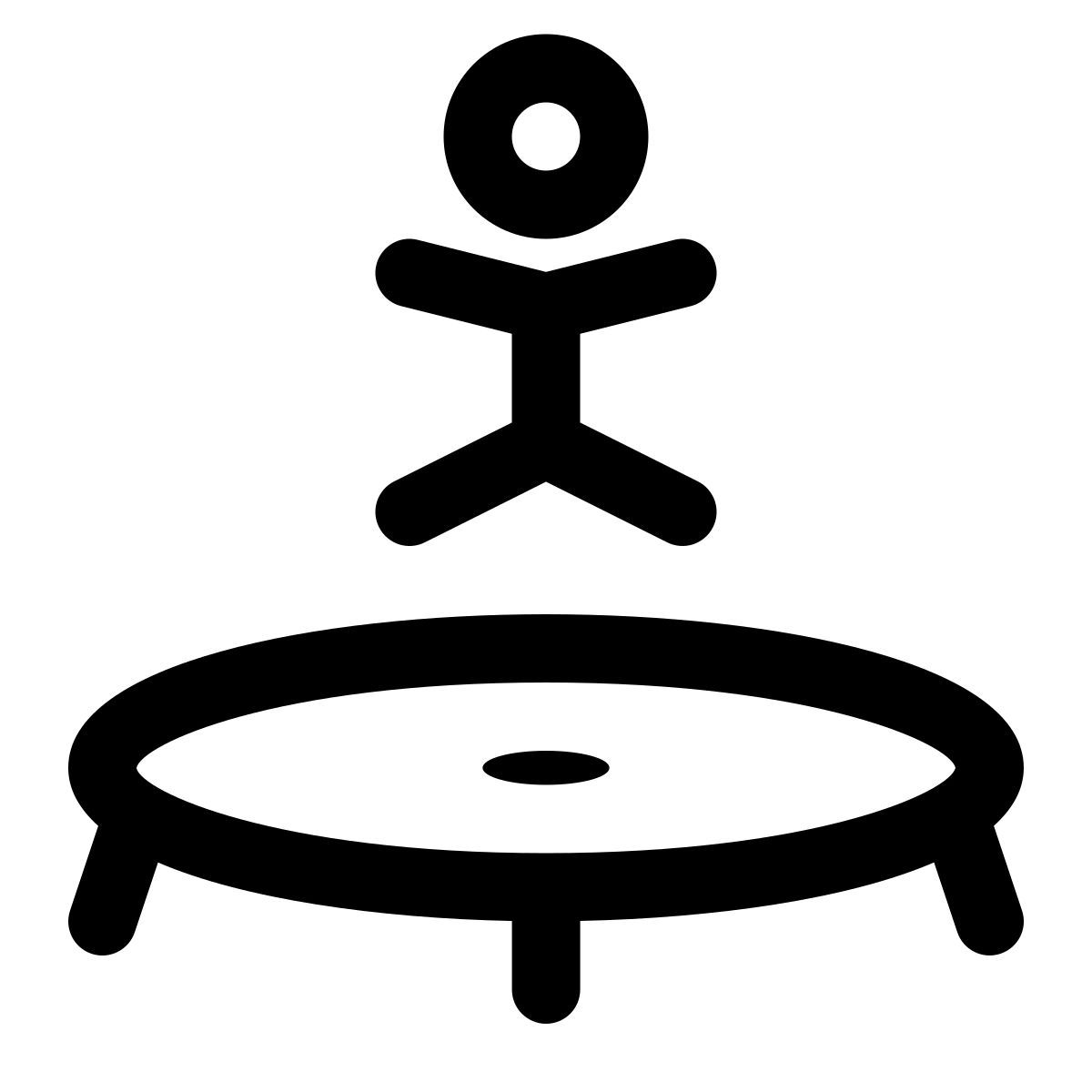 ginnastica dal trampolino icon