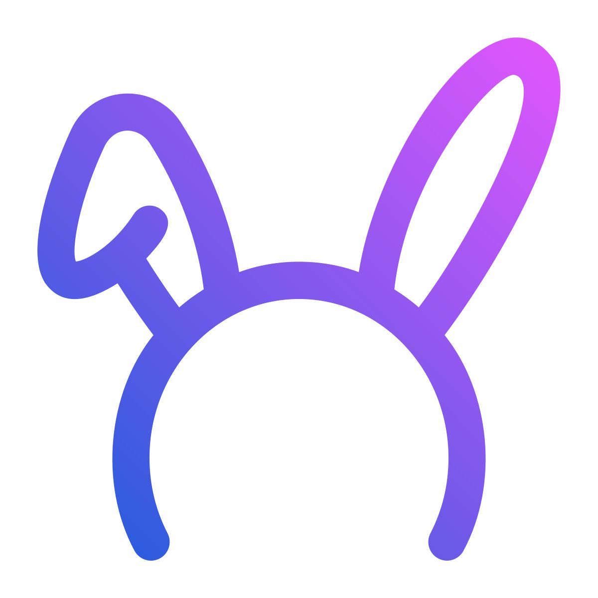 bunny headband icon