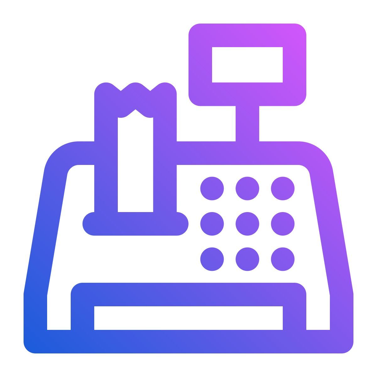 cashier machine icon