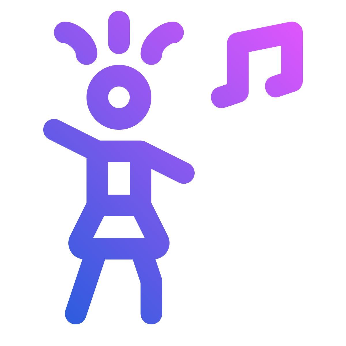 dancing woman icon