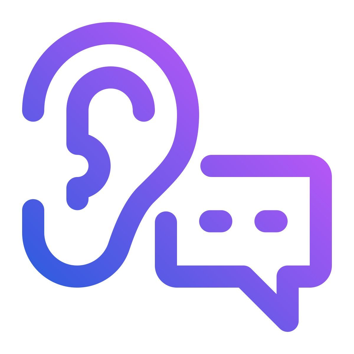ear listening icon