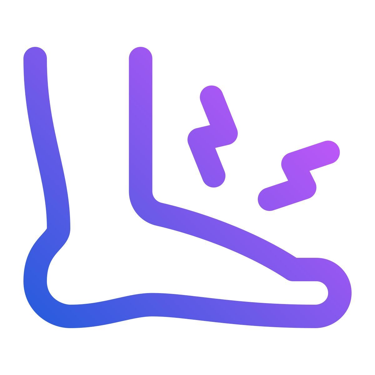 foot tingling icon