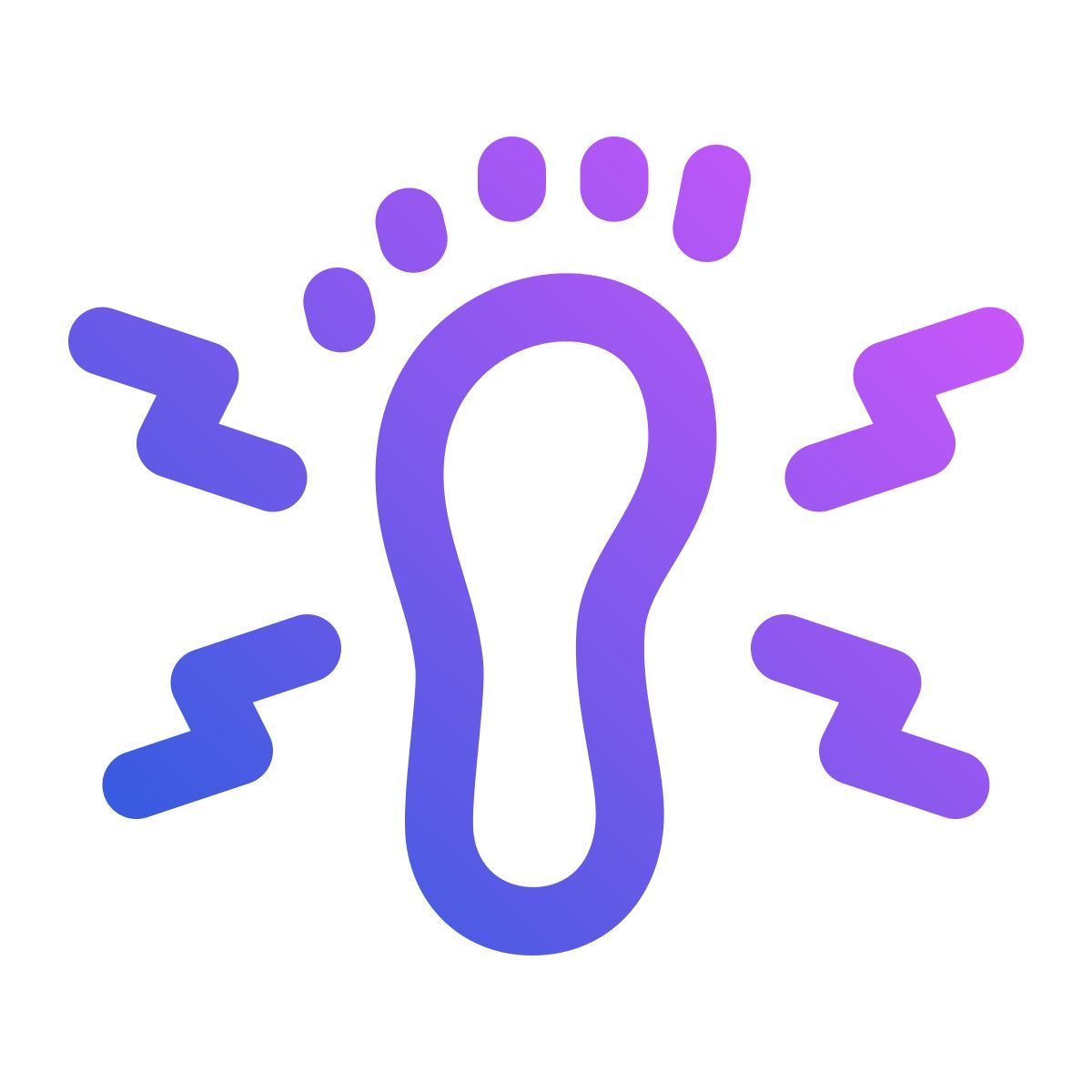 foot tingling icon