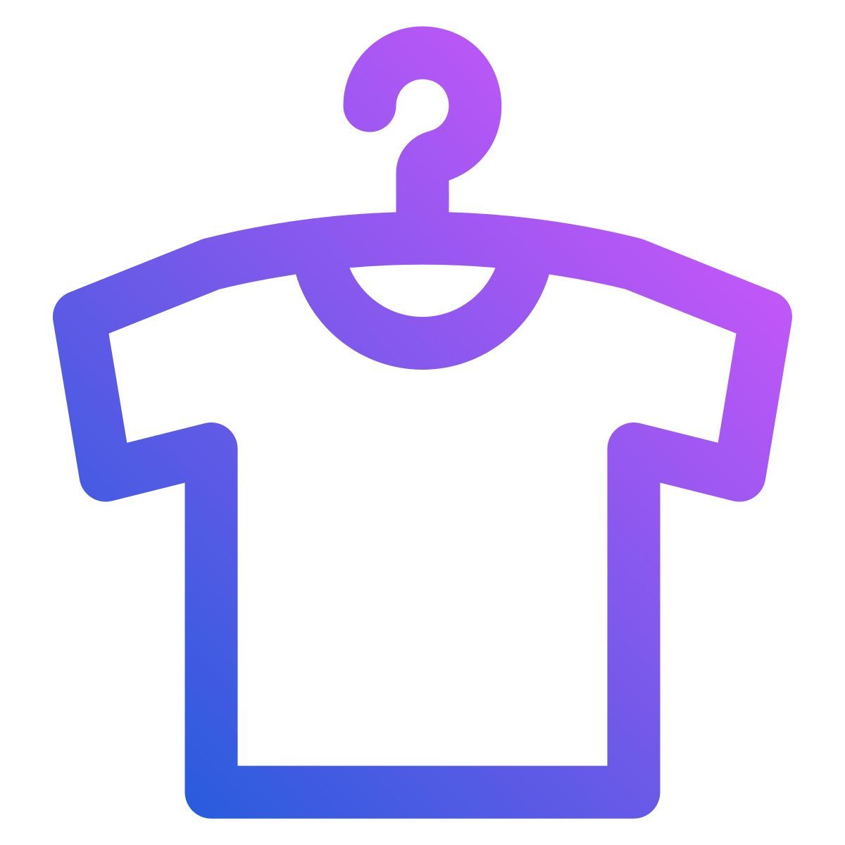 hanging clothes icon