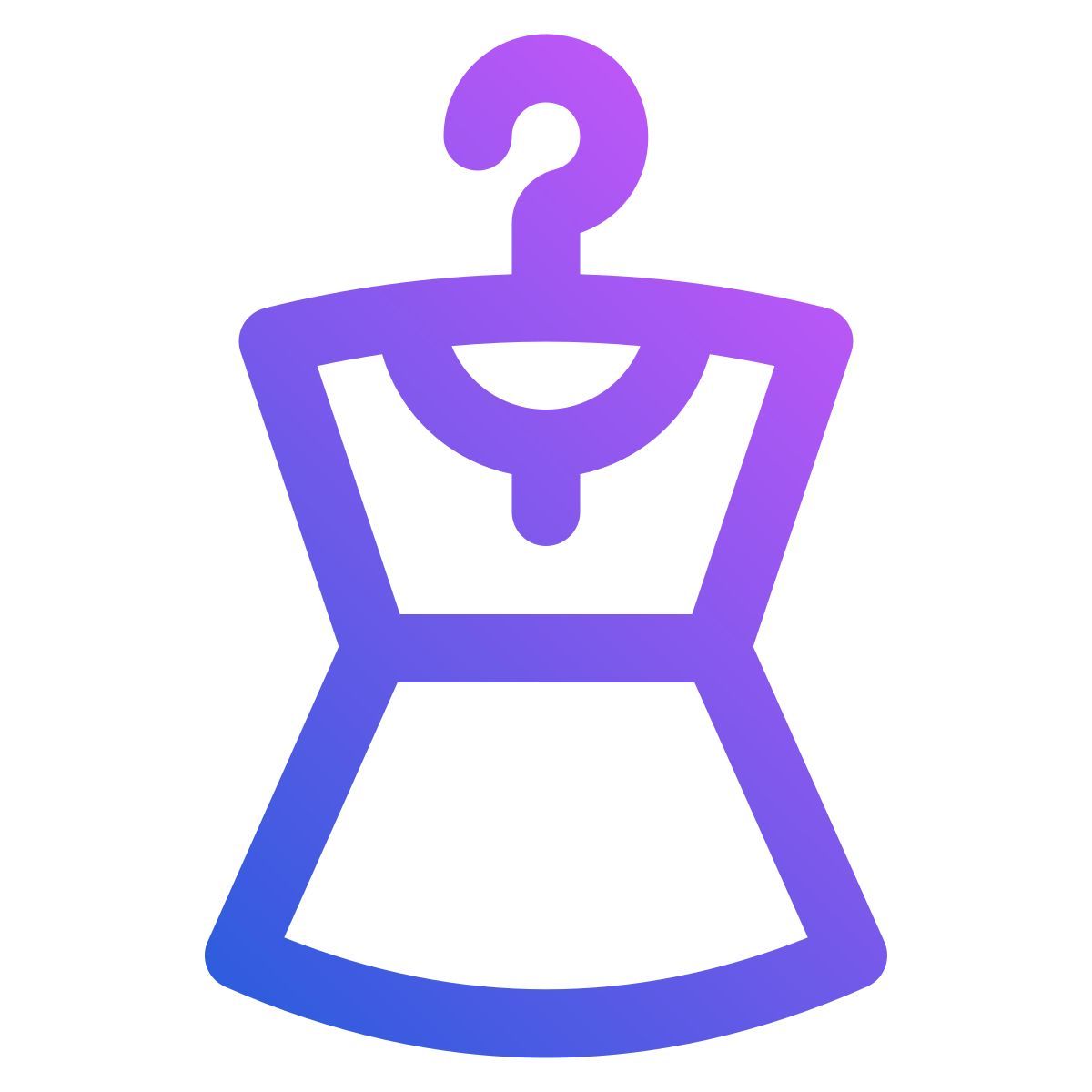 hanging clothes icon