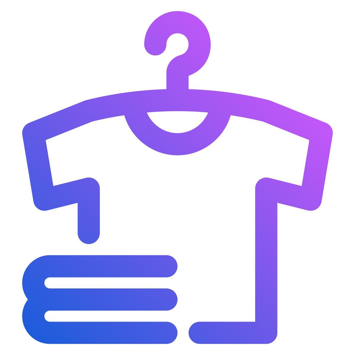 hanging clothes icon