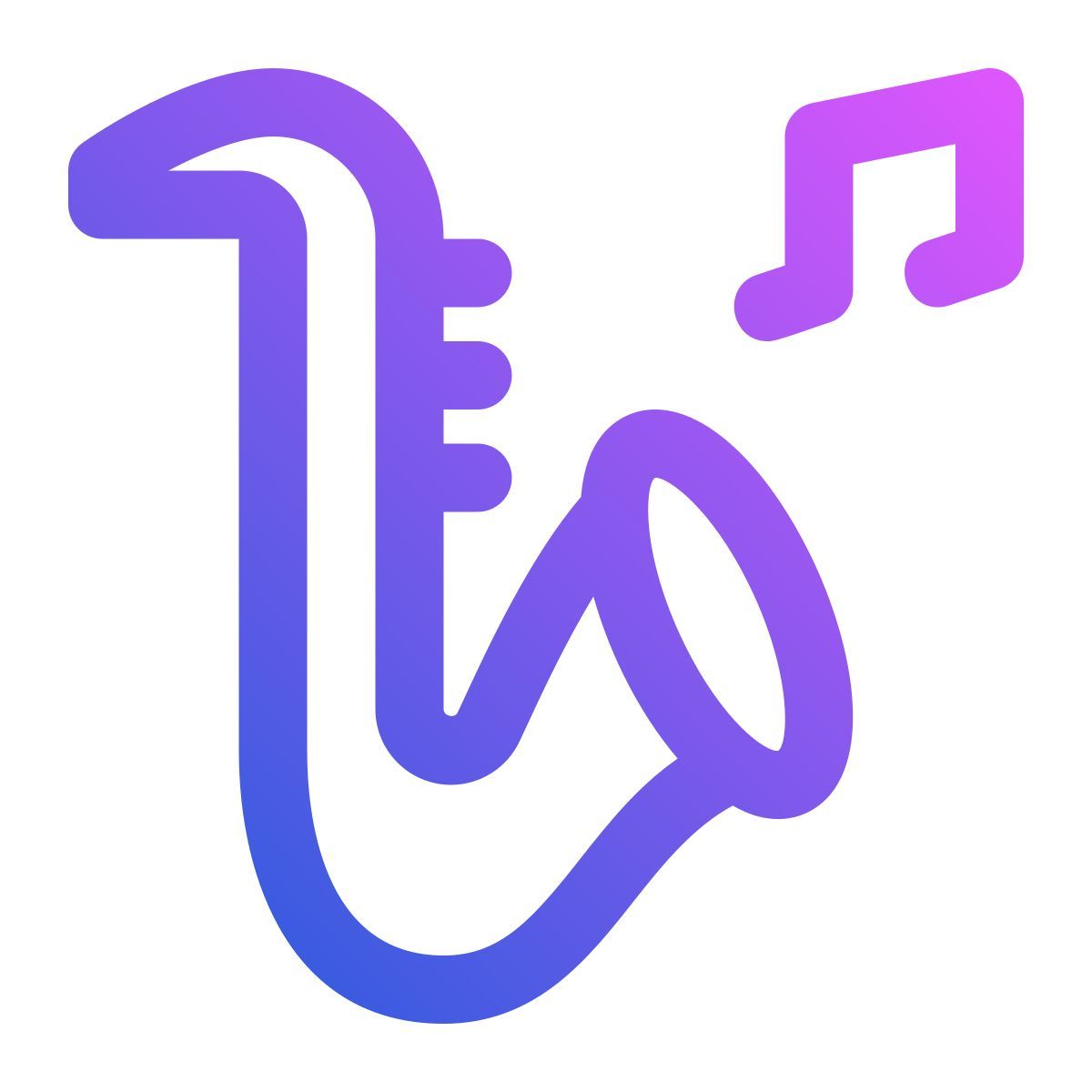jazz saxophone icon