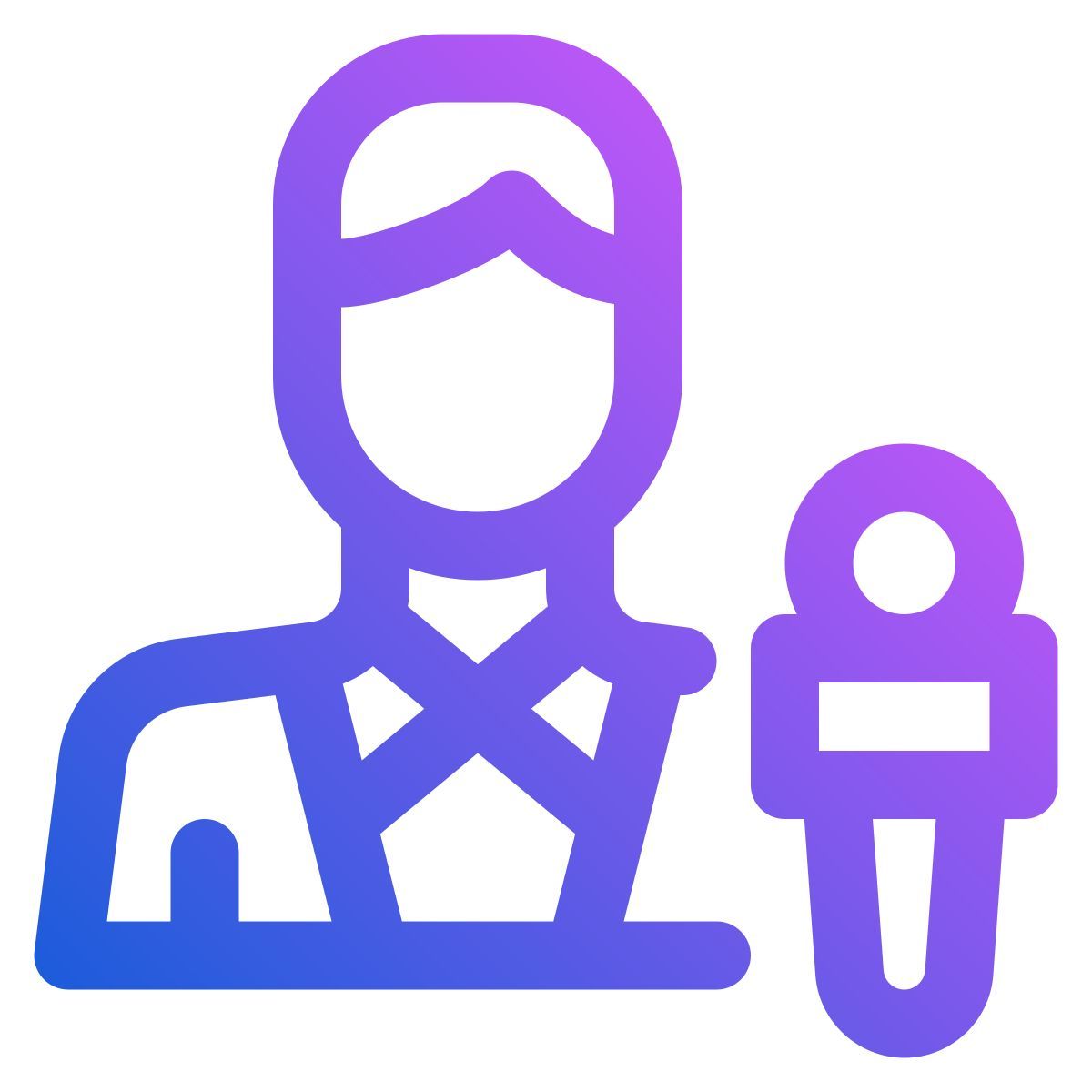 man reporter icon