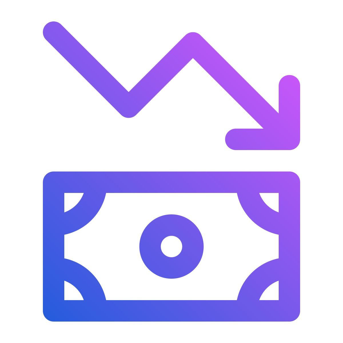 money decrease icon