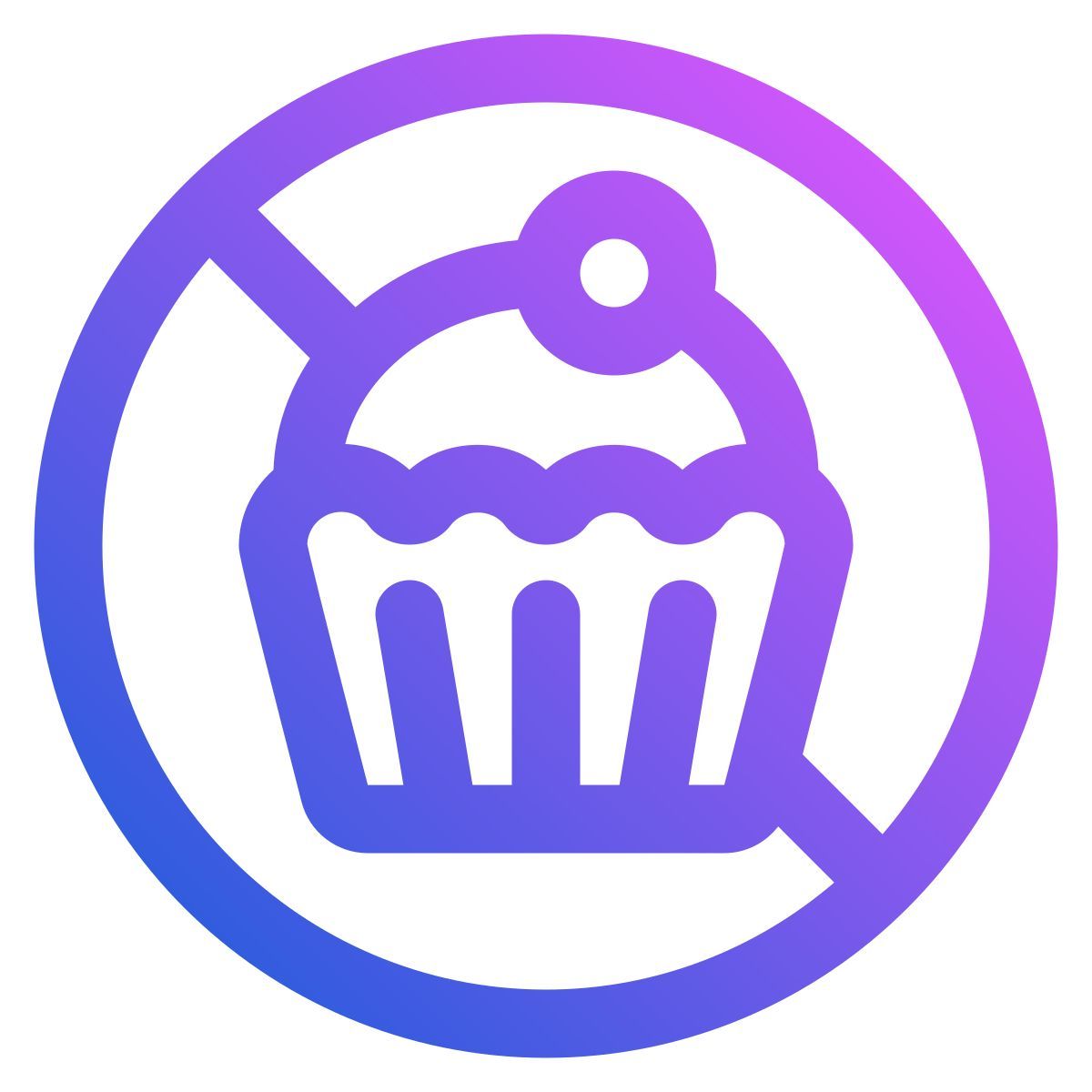 no cake icon
