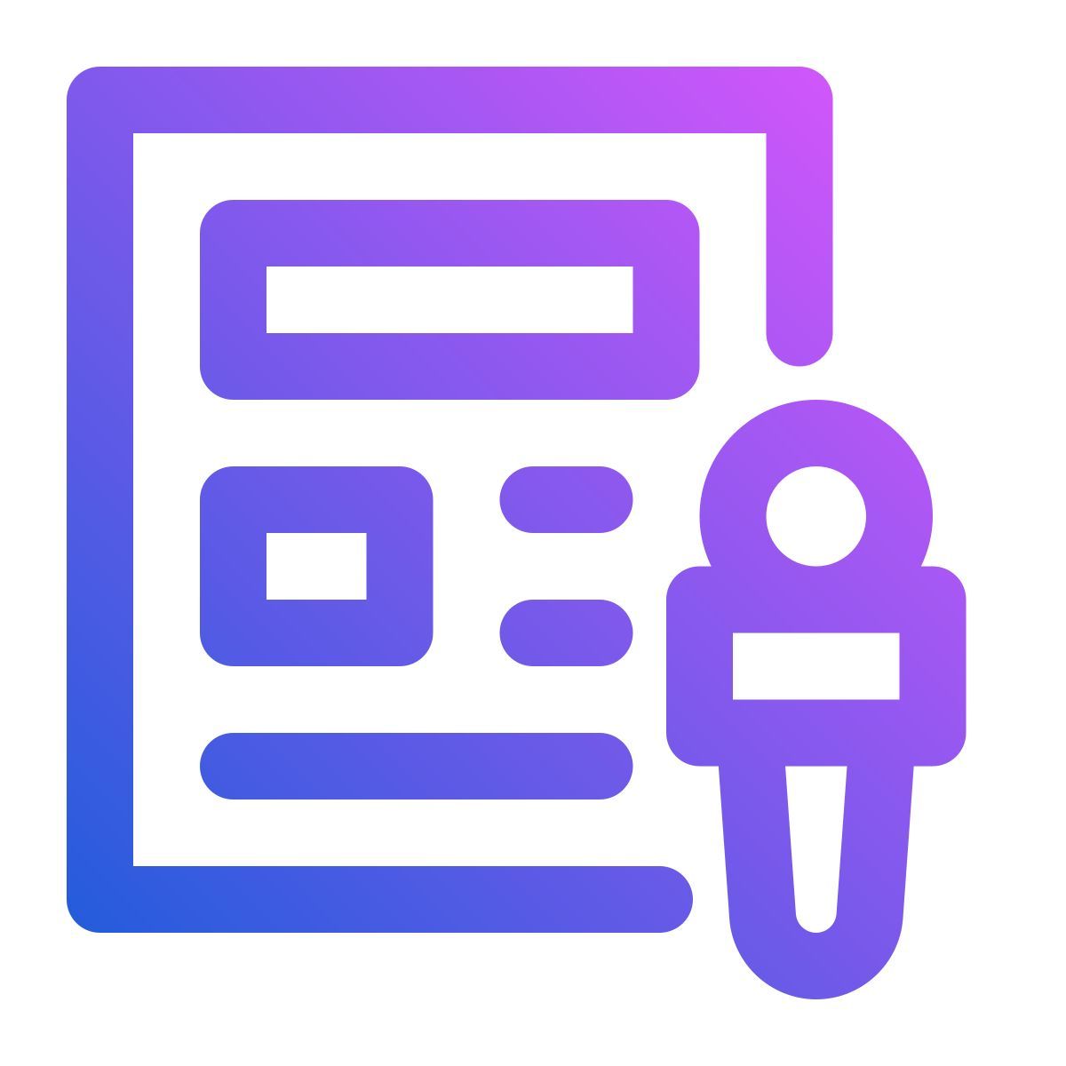 press release icon