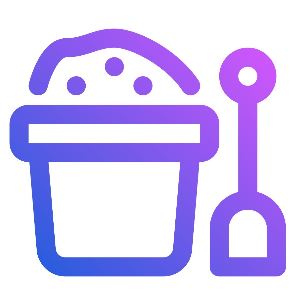 sand bucket icon