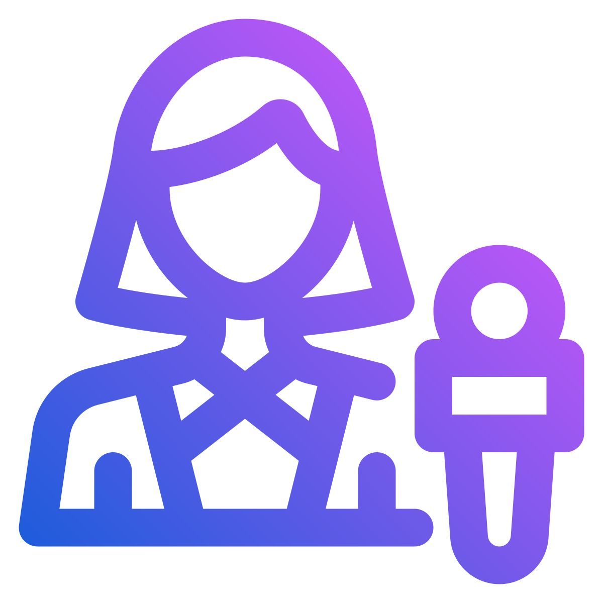 women reporter icon